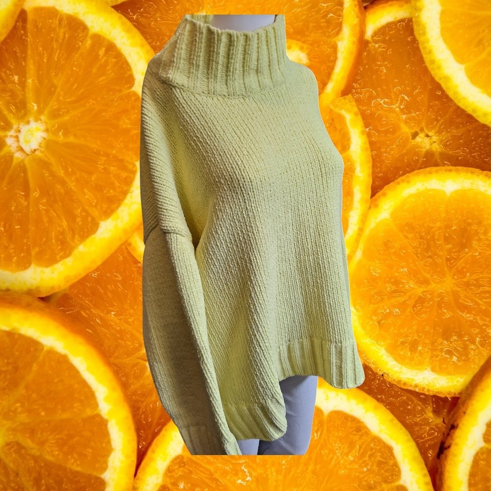 Philosophy Funnel Neck Sweater‎ Oversized Knit Pullover Cozy Comfy XL